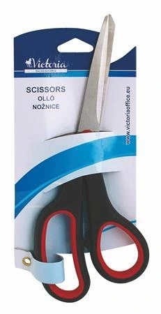 [VIC01227-C] Nožnice, kancelárske, 21 cm, VICTORIA OFFICE, čierna (Contracted)