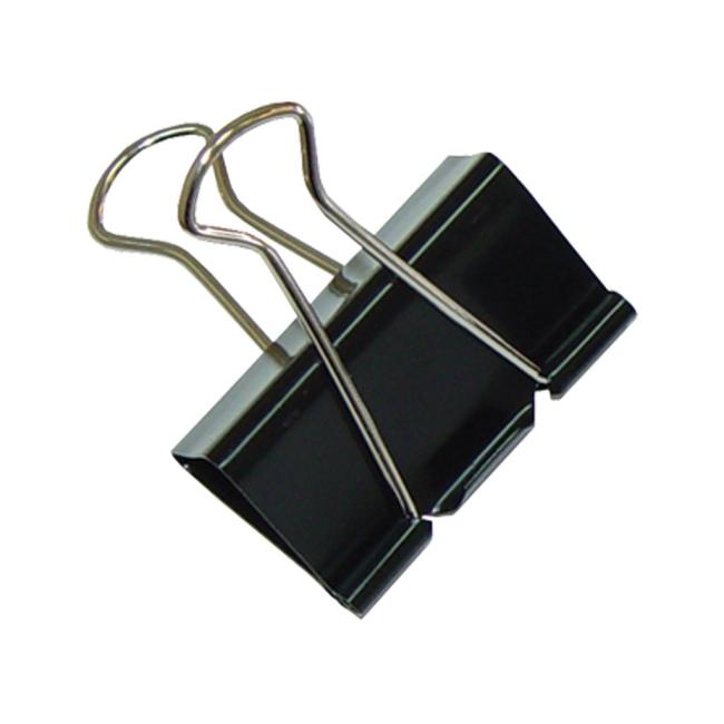 [DO778199-C] Klipy na dokumenty 25mm čierne (Contracted)