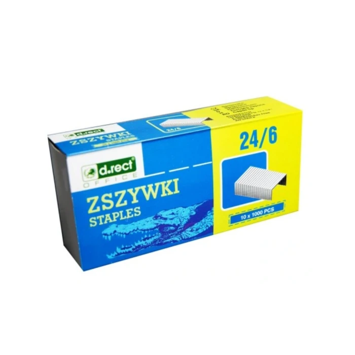 Spinky D.rect 24/6 zinkové • 1000 ks (Contracted)