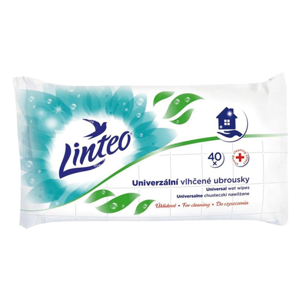 [HY901557] Vlhčené obrúsky Linteo univerzálne upratovacie, 40 ks