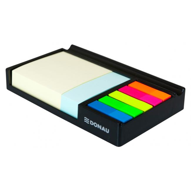 [DO484011] Stolový organizér so zásuvkou na poznámky a záložky DONAU, čierny