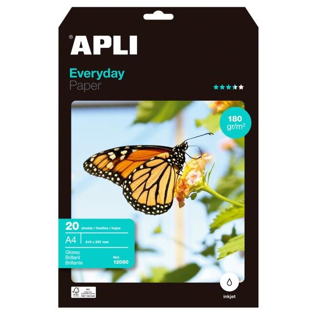 [AG012080] Fotopapier APLI A4 Everyday, 180g, 20 hárkov