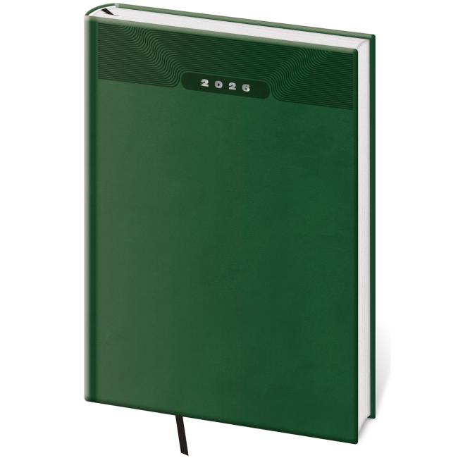 [DP422-4] Diary Print klasická denná A5 14,3x20,5cm zelená 2027