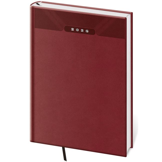 [DP423-5] Diary Print klasický týždenný A5 14,3x20,5cm anglický červený 2027