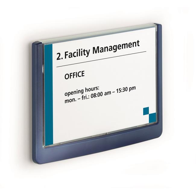 [DU486107] Informačná tabuľka Click Sign 149x105,5 modrá