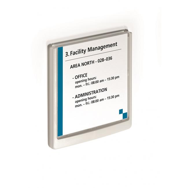 [DU486202] Informačná tabuľka Click Sign 149x148,5 biela