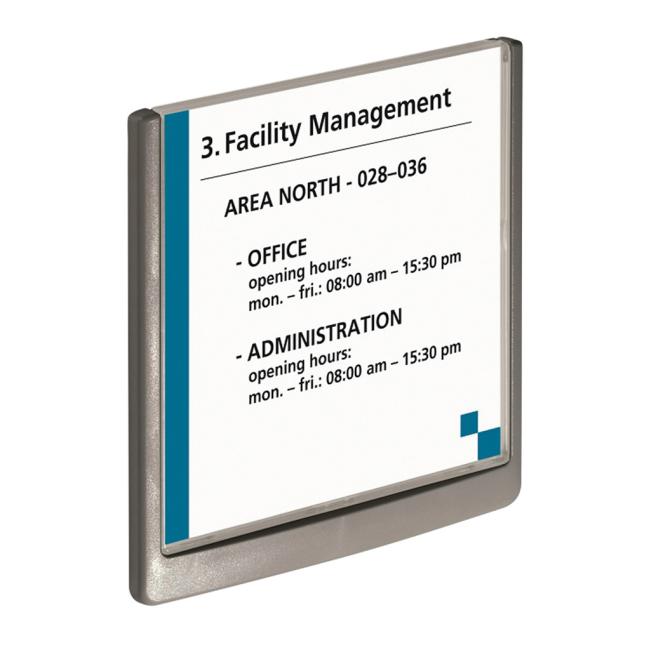 [DU486237] Informačná tabuľka Click Sign 149x148,5 grafitová