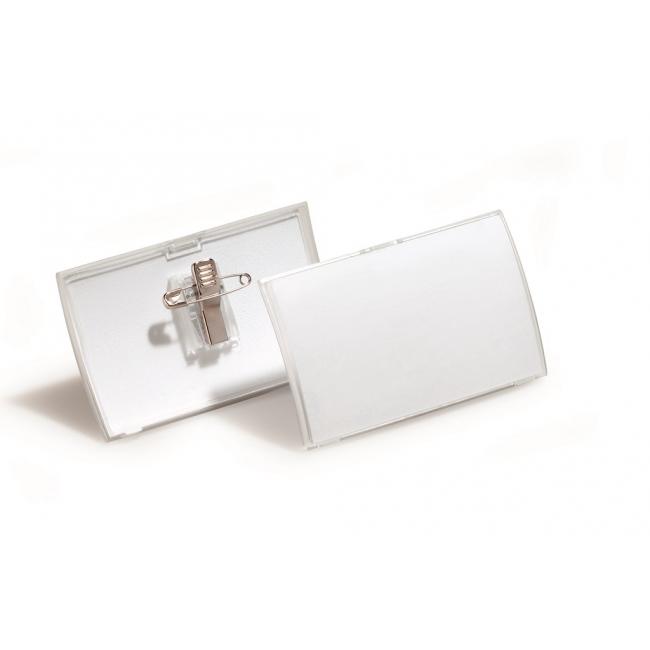 [DU821119] Visačka oblá PP štipec+špendlík DURABLE CLICK FOLD 75x40mm 25ks