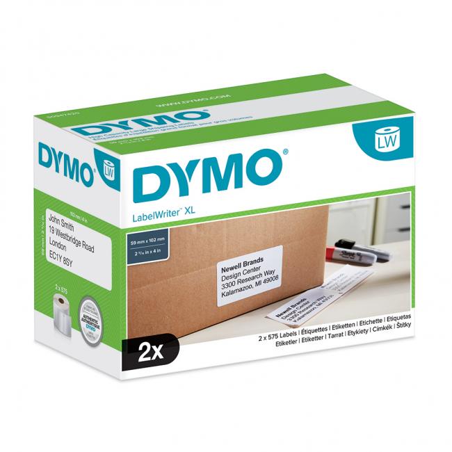 [DY947420] Samolepiace etikety Dymo LW 4XL 102x59 mm veľké expedičné biele