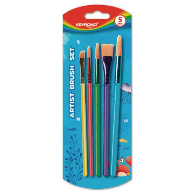 [EC971857] Sada štetcov KEYROAD, blister 5 ks, mix tvarov, mix farieb