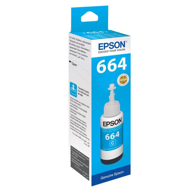 [EP020250] Atramentová náplň Epson C13T66424A cyan pre L100/L200/L300/L1300/L355/L365/L386 (4.000 str.)