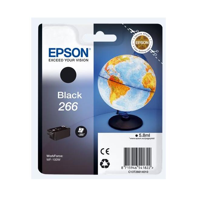 [EP037601] Atramentová náplň Epson C13T266140 266b black pre WF-100 (5,8 ml)