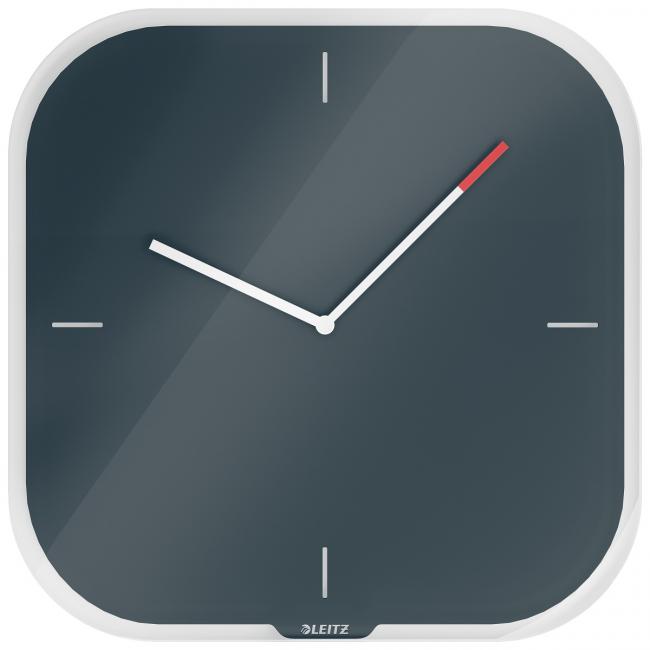 [ES170089] Nástenné hodiny Leitz Cosy zamatová sivá