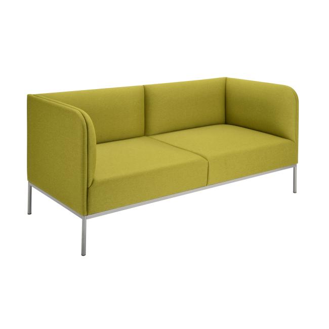 [AB010144] Trojsedačka Soft, š. 190 cm, zelená Bombay 38, sivá konštrukcia