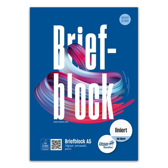 [FW741010] Blok poznámkový Format Werk Ursus A5 50 listov linajkový 70 g