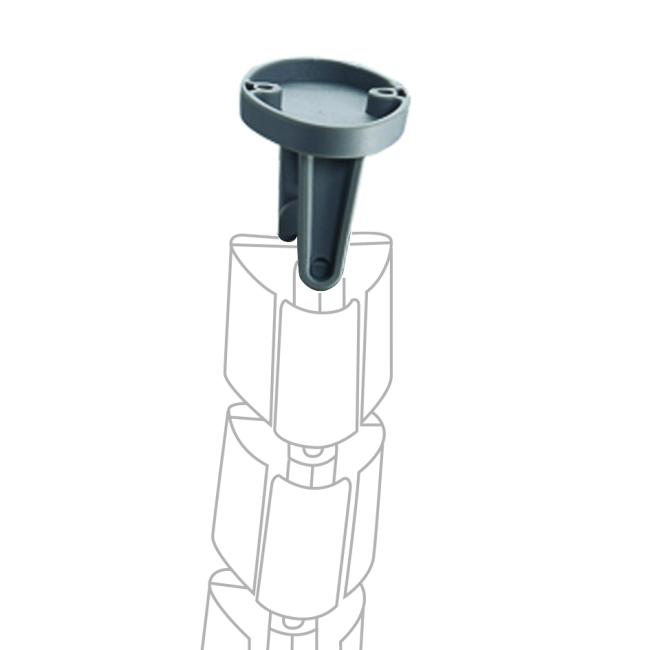 [ON200294] Držiak na uchytenie káblového organizéra pod dosku 7x5x5 cm, sivý
