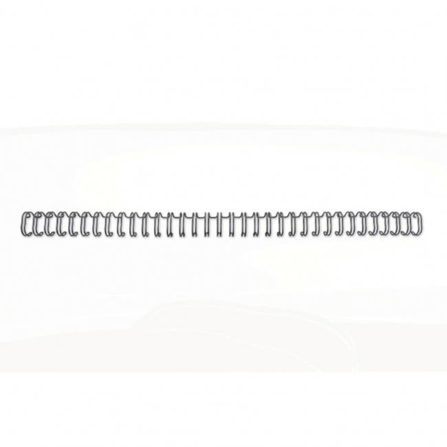 Drôtové hrebene GBC 6mm čierne 3:1