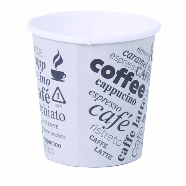 [HI092601] Papierový pohár 120ml ’XS’ Coffee to go s motívom 50ks