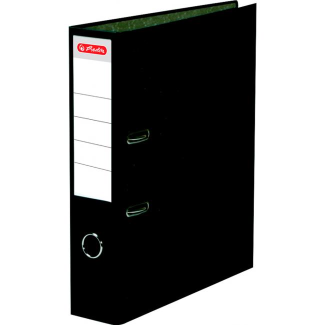 [HL016510] Zakladač pákový Herlitz Mramor 8cm čierny