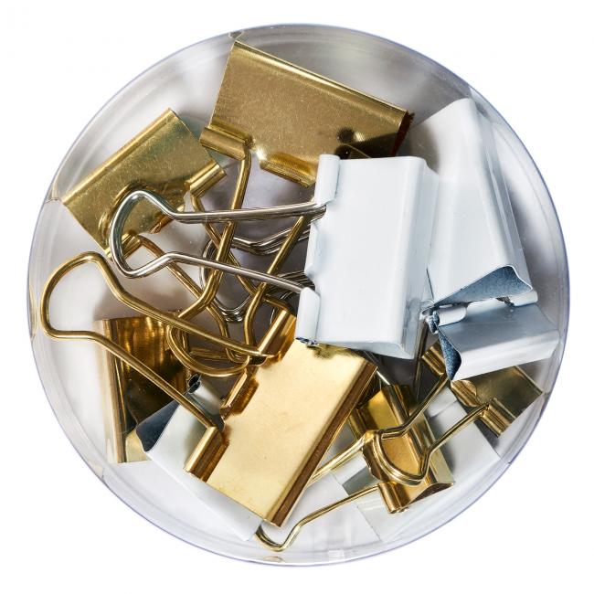 [HL021840] Klipy na dokumenty Herlitz Pure Glam 12ks mix veľkostí a farieb