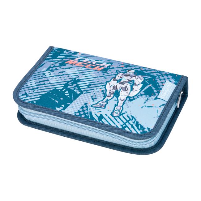 [HL049189] Peračník Herlitz 1-zipsový plný 2-klopý TechMech