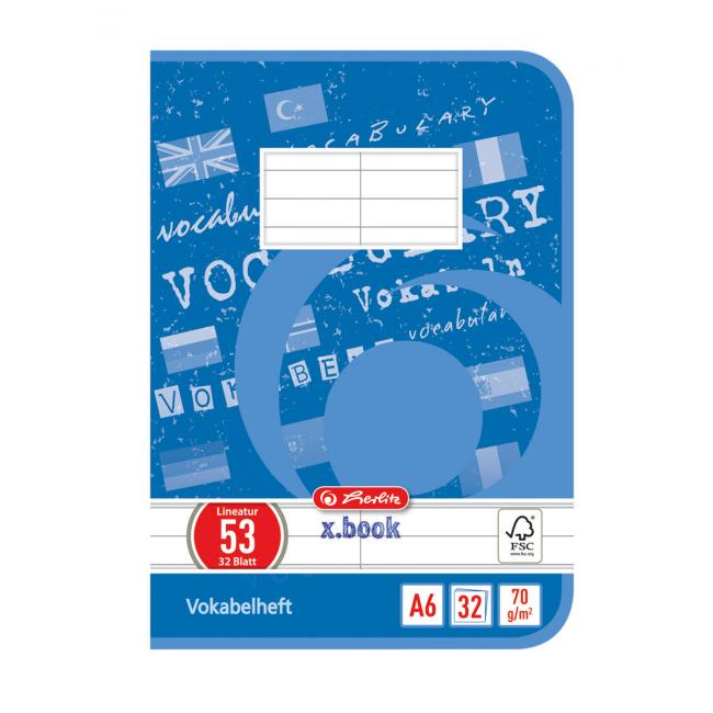 [HL413682] Zošit Herlitz, A6, 32 listov, linajkový slovníček