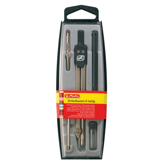 [HL710303] Rysovacia súprava Herlitz 5-dielna, čierna