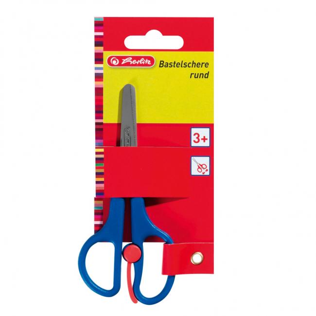 [HL740052] Nožnice Herlitz stredné guľaté 13cm mix farieb