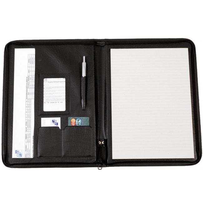 [KP562000] Konferenčná mapa A4 KARTON PP ASISTENT imitácia kože čierna