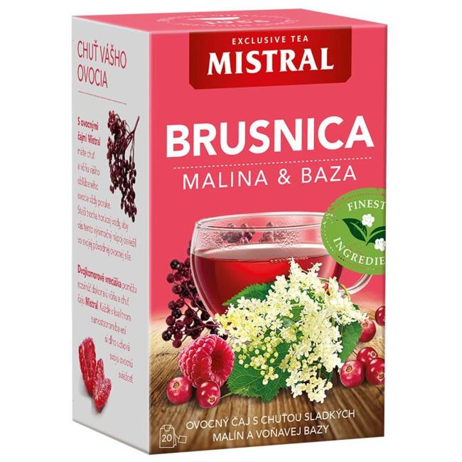 [PT604770] Čaj MISTRAL ovocný HB Brusnica, malina a baza čierna 40 g