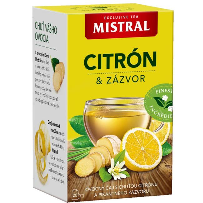 [PT604809] Čaj MISTRAL ovocný Citrón a zázvor HB 40 g
